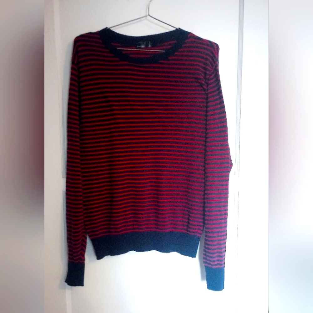 American Apparel navy/red striped sweater